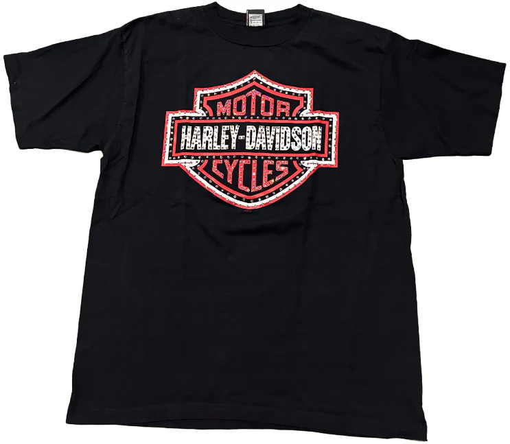 Harely Davidson 'Golden Isles' Rhinestone Vintage Tee