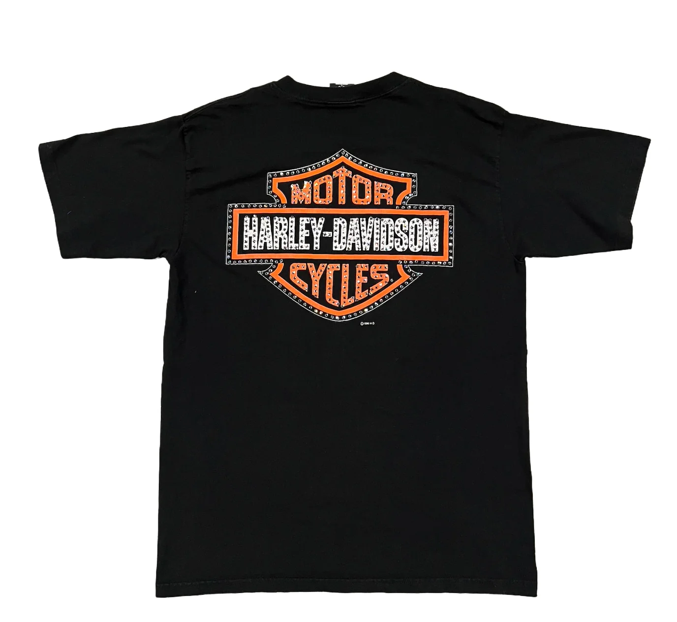 Harley Davidson 'Hottest Sound' Rhinestone Vintage Tee - Image 2