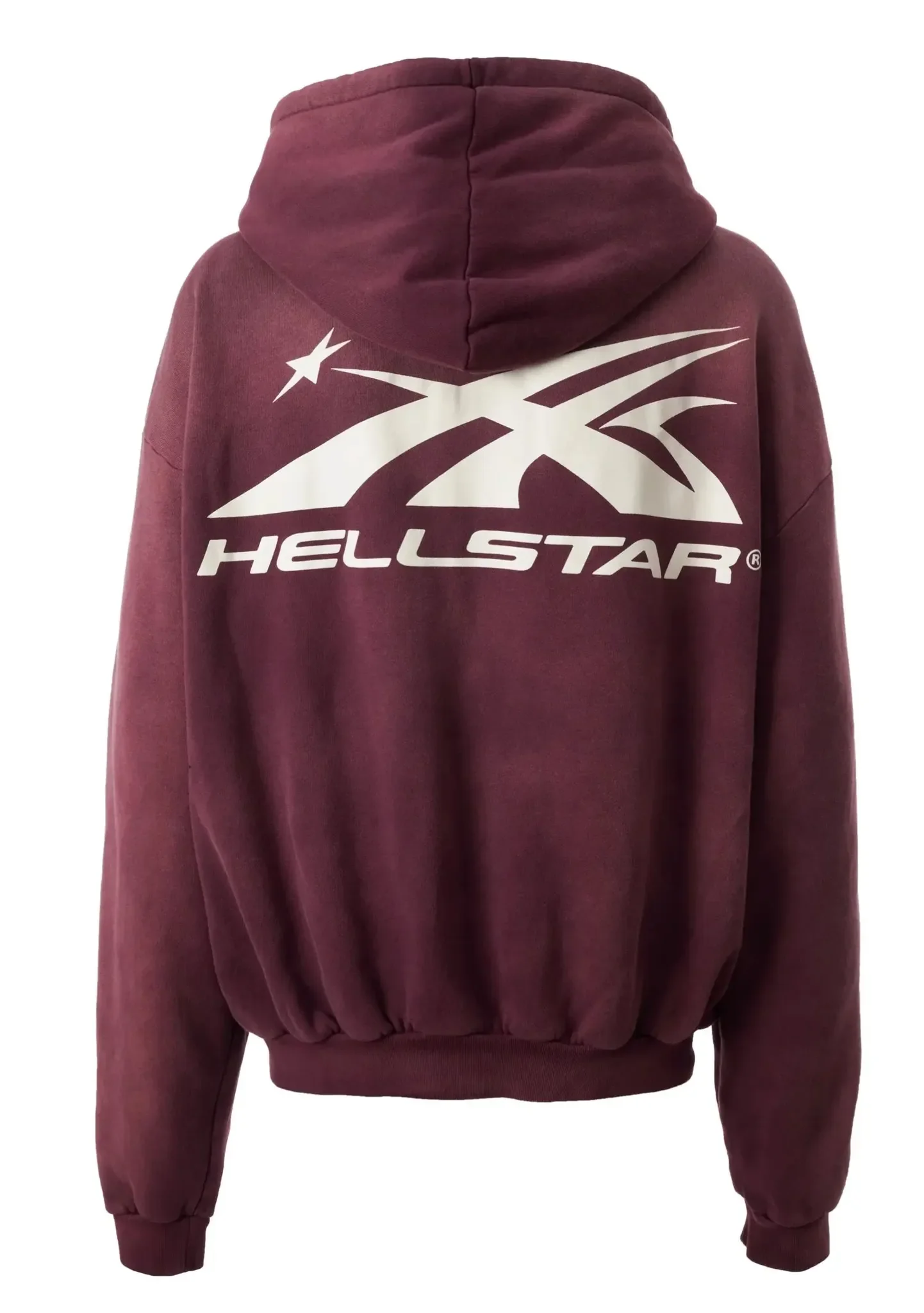 Hellstar Sports 'Burgundy' Zip-Up Hoodie - Image 2