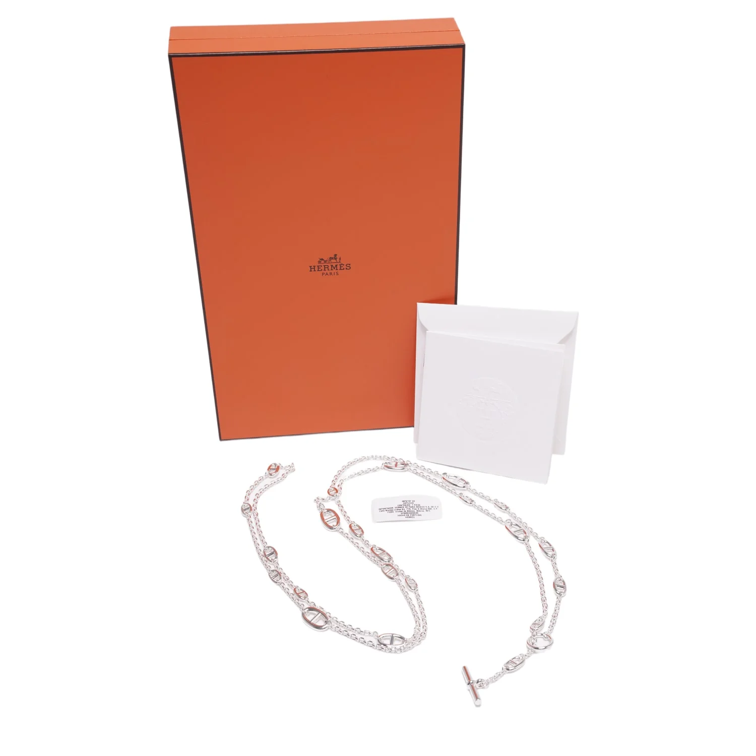 Hermès 'Sterling SIlver' Farandole Necklace 160cm - Image 4