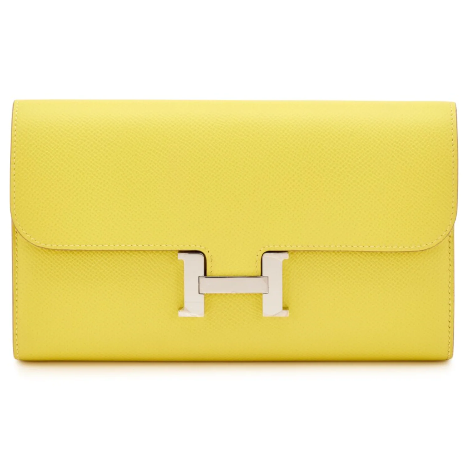 Hermes 'Yellow Constance' To-Go Wallet