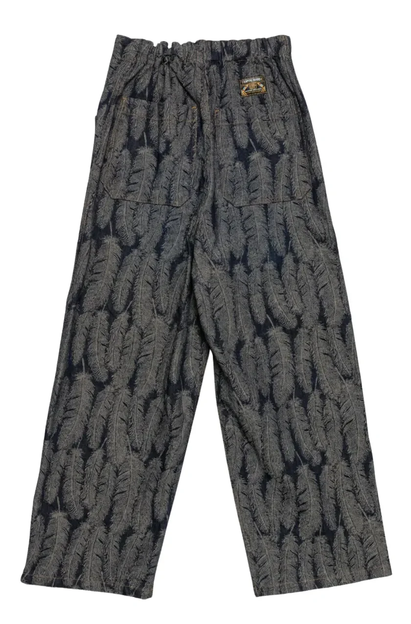 Kapital 12 Oz 'Magpie' Double Knee Dark Indigo Flare Jeans - Image 2
