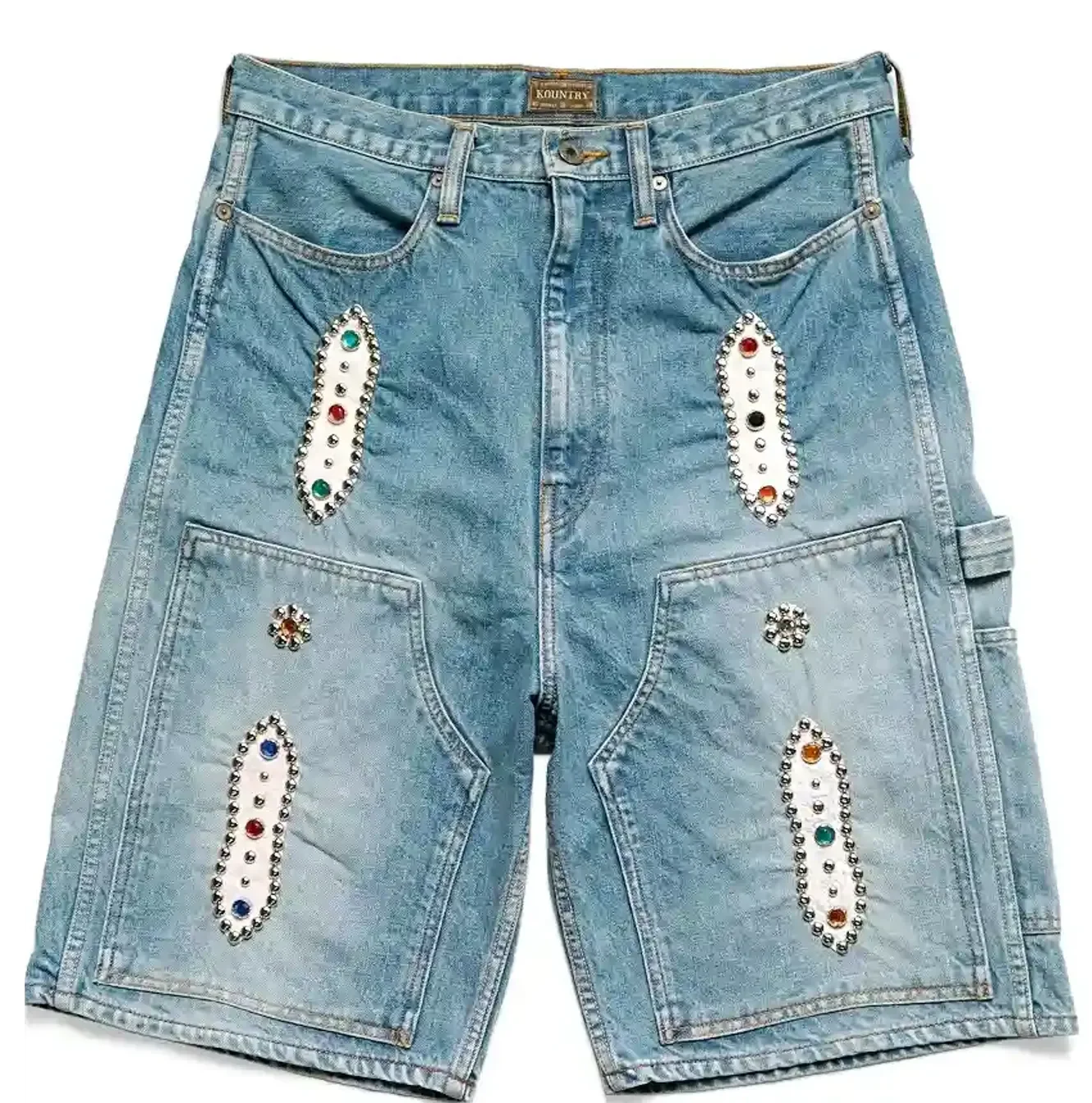 Kapital Denim Shorts Studs Remake