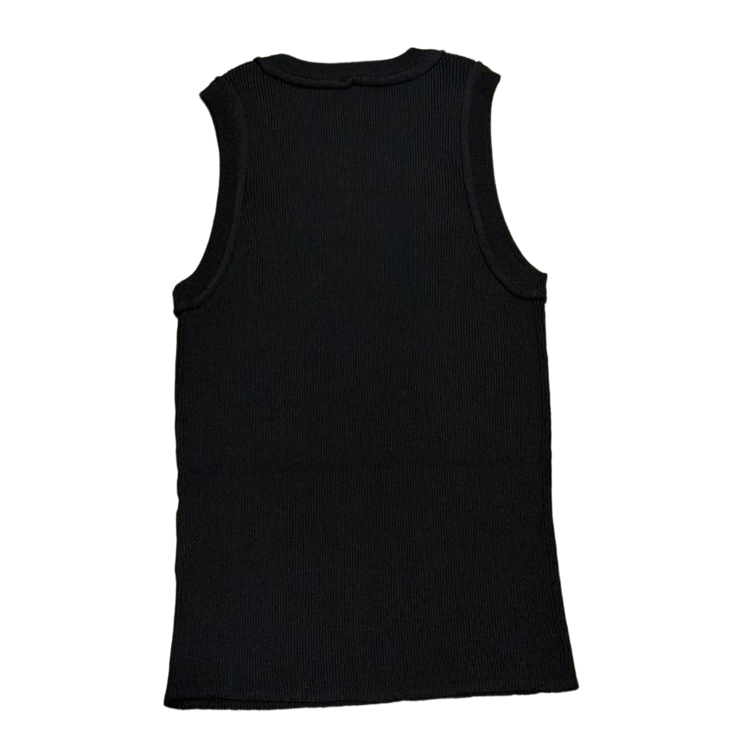 Loewe Women's 'Black Anagram Embroidered' Ribbed Tank Top - Image 2