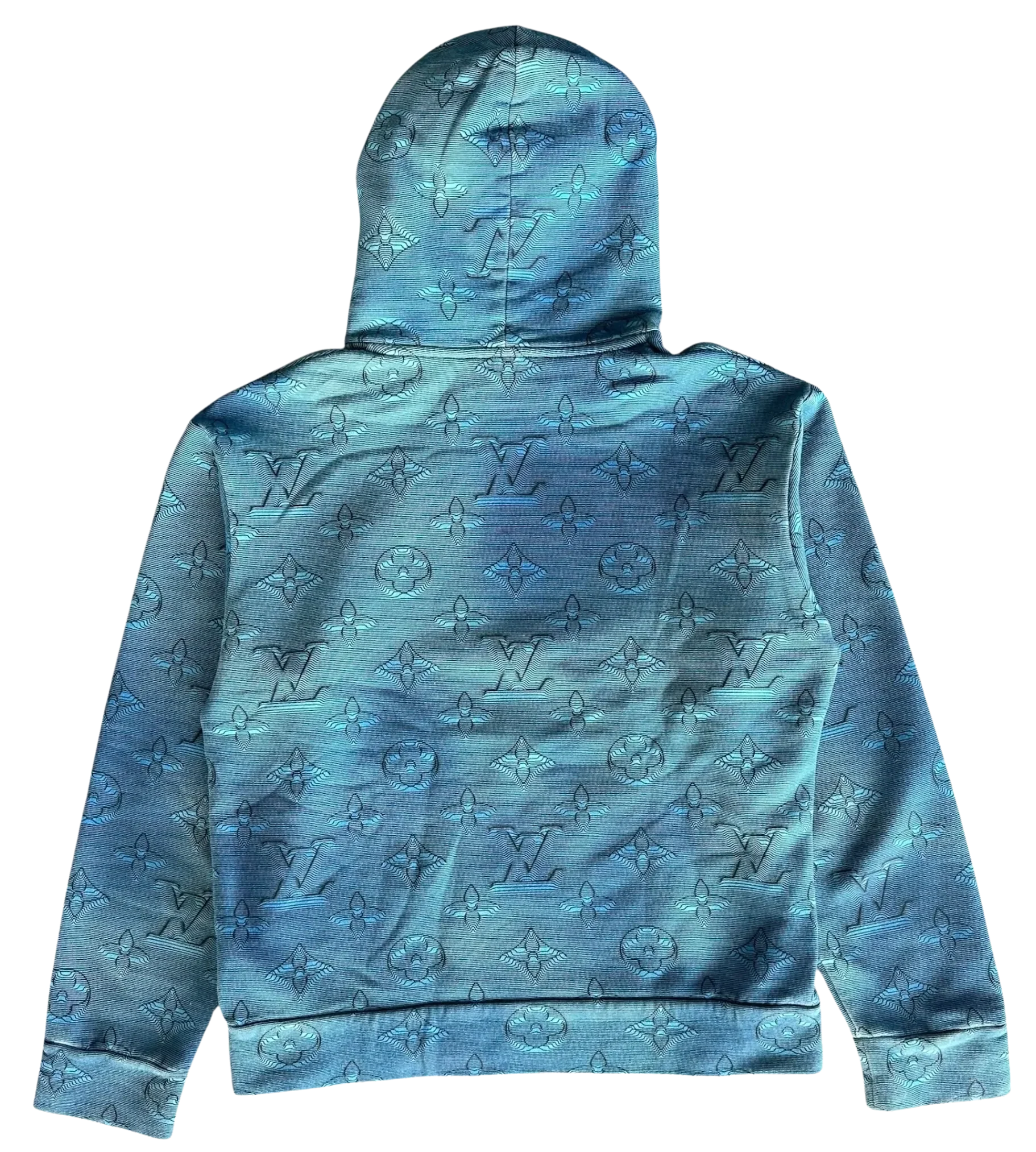 Louis Vuitton 'Blue' 2054 Monogram Hoodie - Image 2