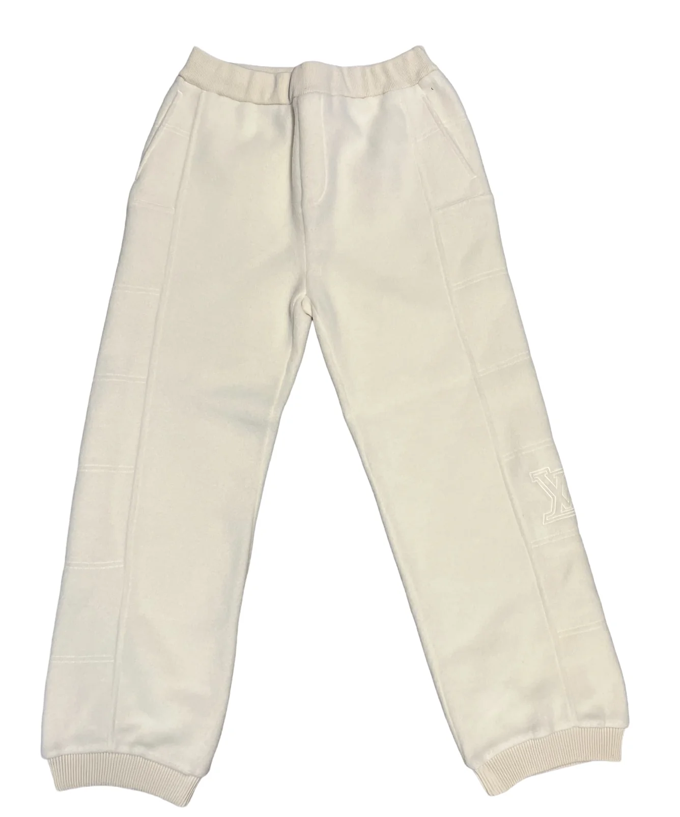 Louis Vuitton 'Cream' Fleece Sweatpants