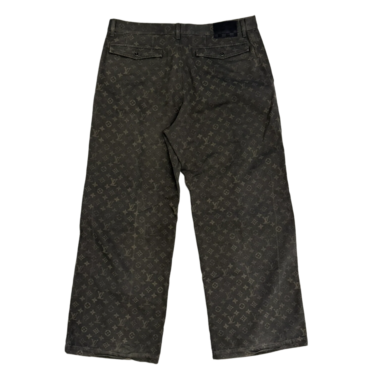 Louis Vuitton 'Green Monogram' Denim Pants - Image 2