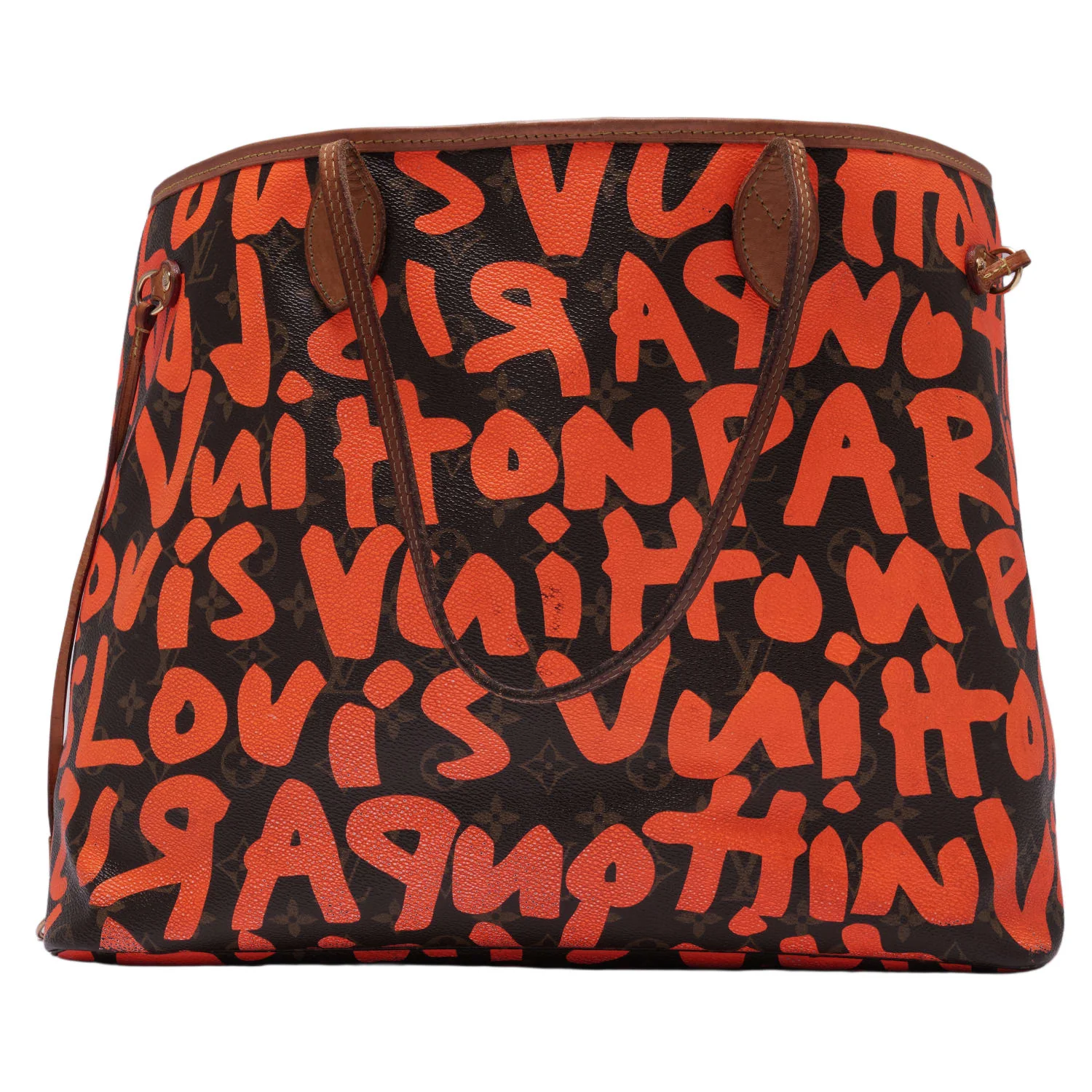 Louis Vuitton 'Monogram Orange Graffiti' Neverfull GM Bag - Image 2