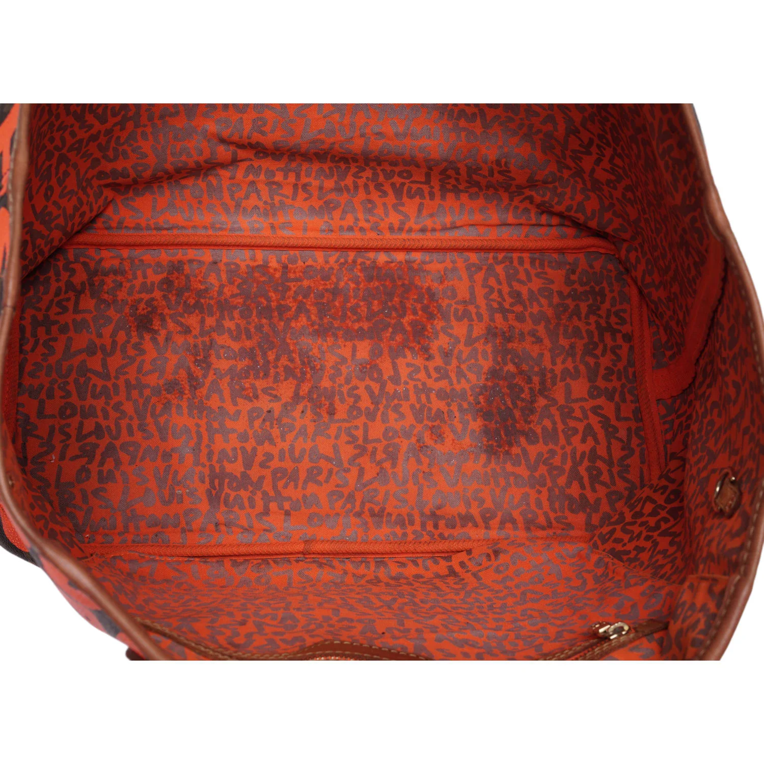 Louis Vuitton 'Monogram Orange Graffiti' Neverfull GM Bag - Image 6