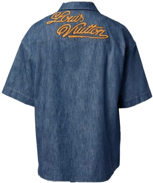 Louis Vuitton 'Rope Logo' Denim Top - Image 2