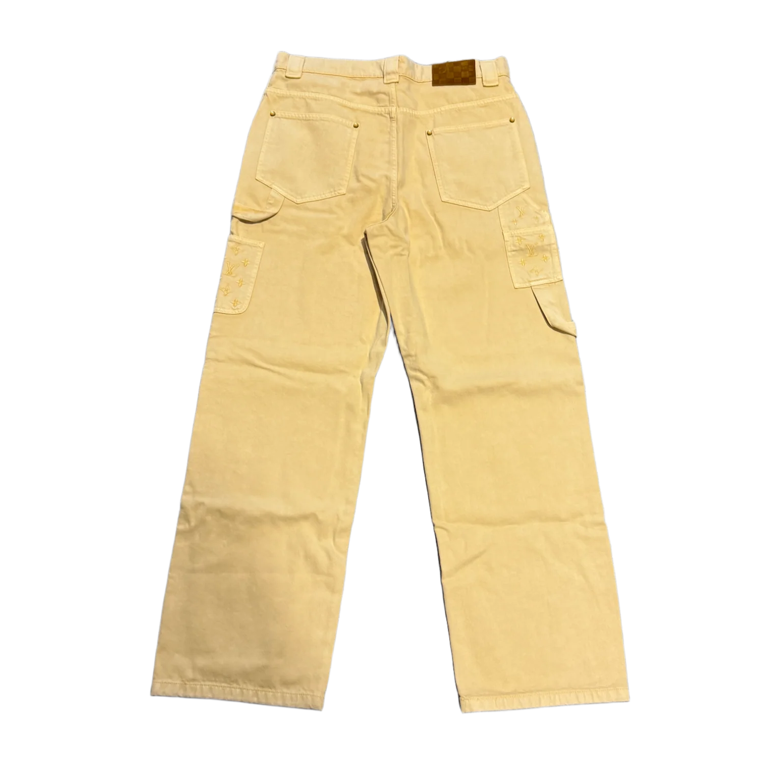 Louis Vuitton 'Sahara Sun' Garment-Dyed Denim Carpenter Pants - Image 2