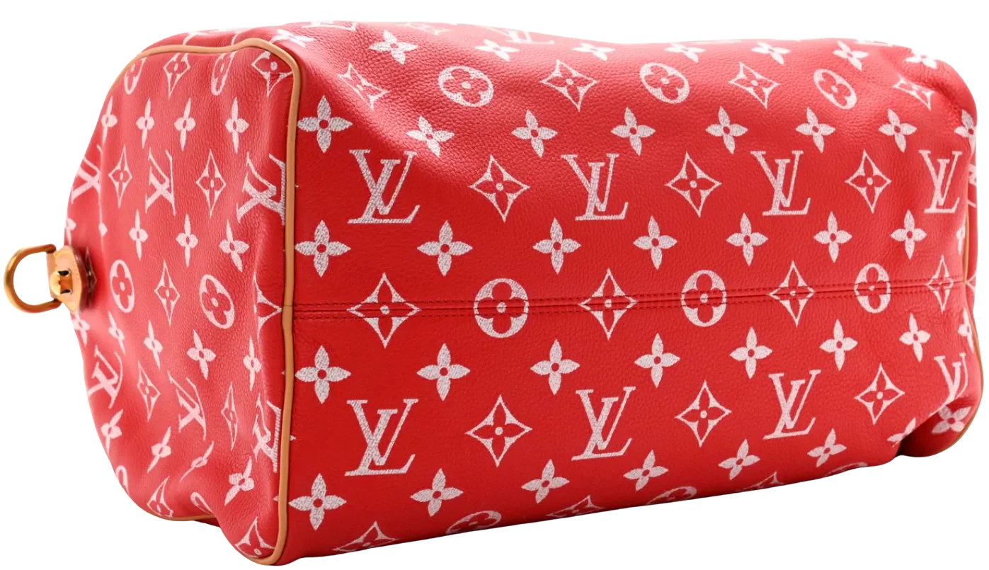 Louis Vuitton 'Speedy Red' P9 Bandouliére 40 Bag - Image 2