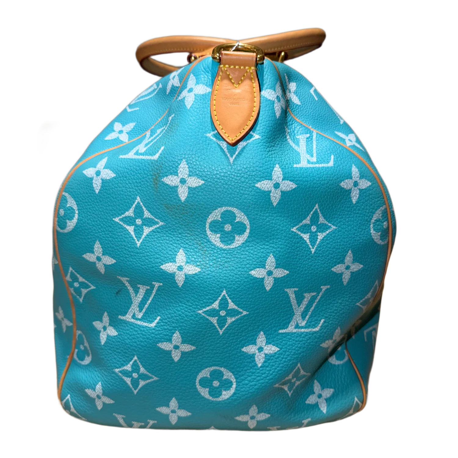 Louis Vuitton 'Turquoise' Speedy P9 Bandouliére 50 Duffle Bag - Image 3