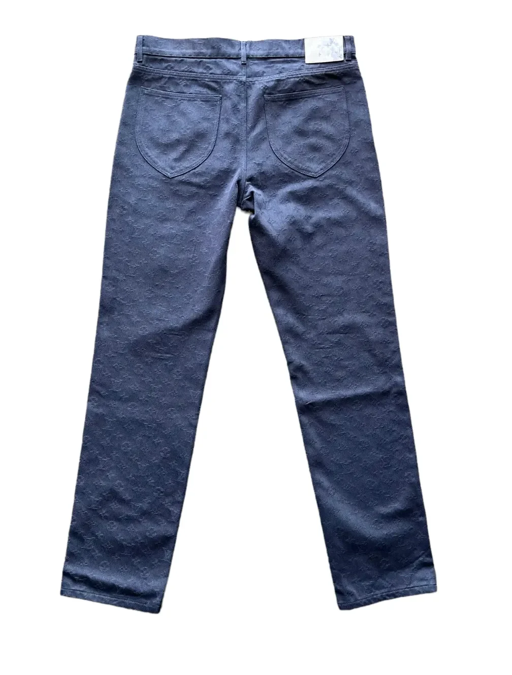 Louis Vuitton 'Watercolor' Navy Monogram Jeans - Image 2