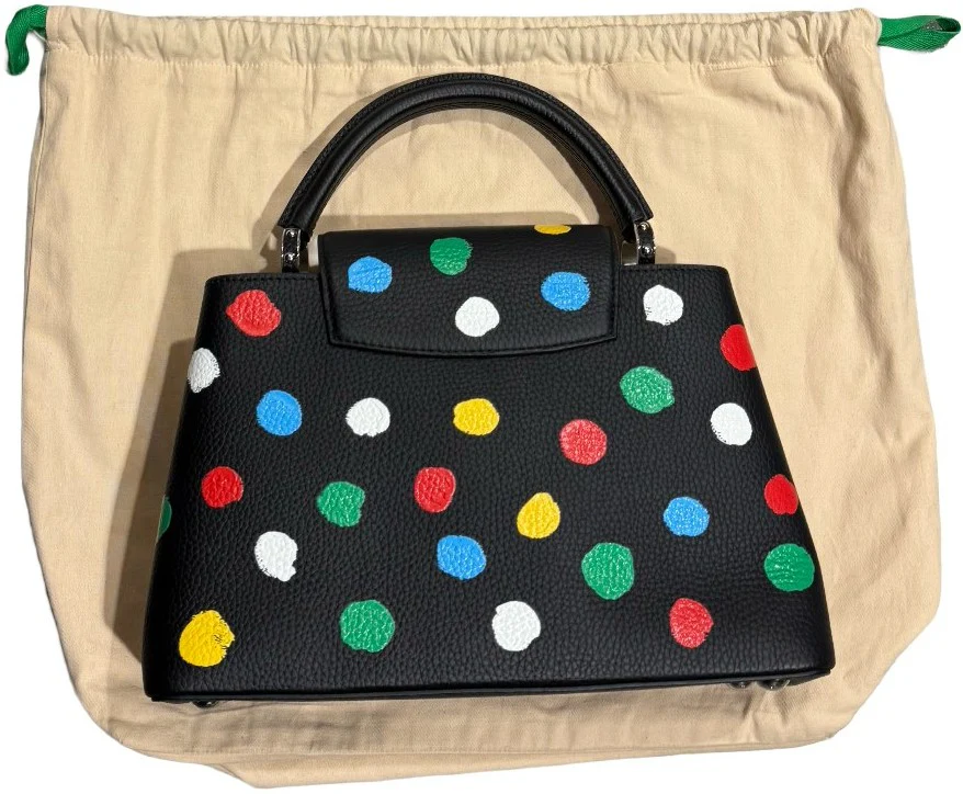Louis Vuitton x Yayoi Kusama Capucines Painted Dots 2-Way Shoulder Bag - Image 2