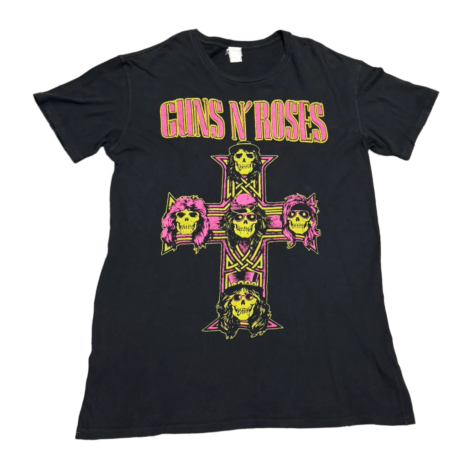 Madeworn 'Guns N Roses' Neon Cross Jersey Tee
