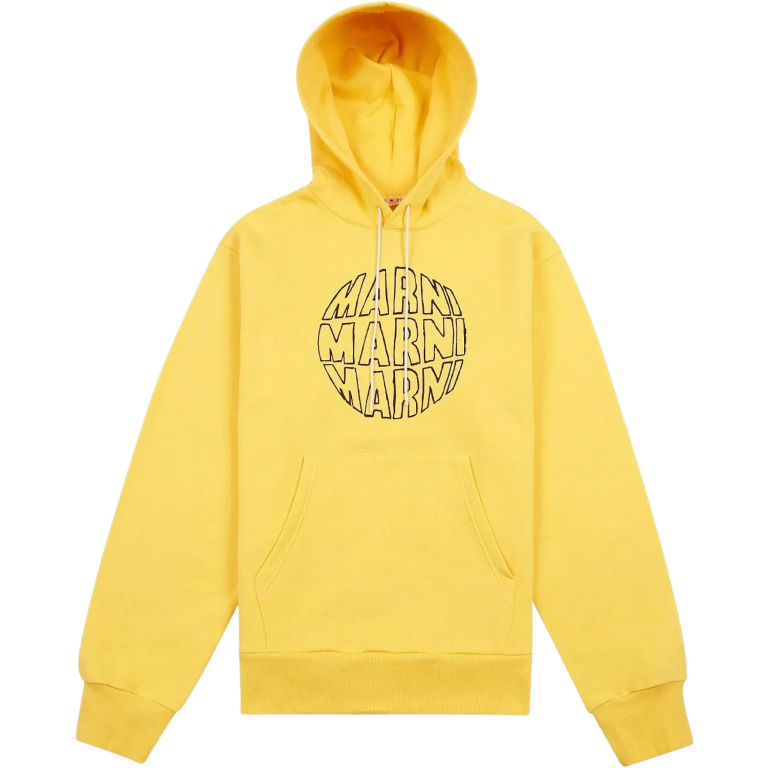 Marni 'Yellow' Triple Circular Logo Hooded Sweatshirt