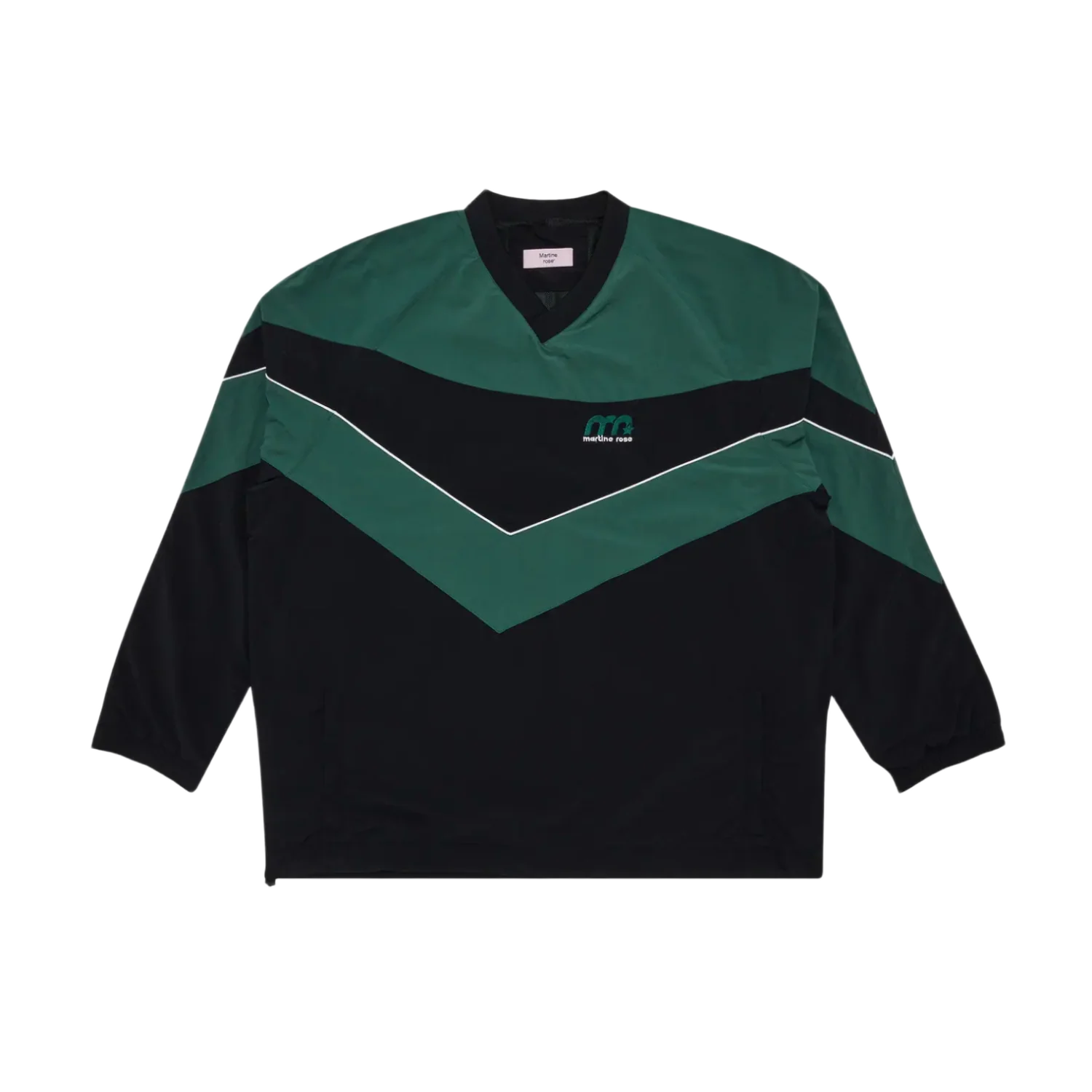 Martine Rose 'Black/Green' V Neck Track Jacket