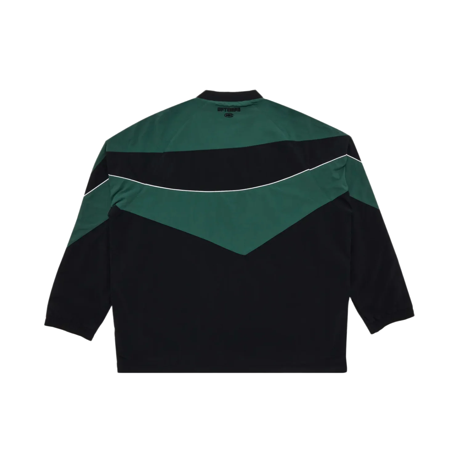 Martine Rose 'Black/Green' V Neck Track Jacket - Image 2