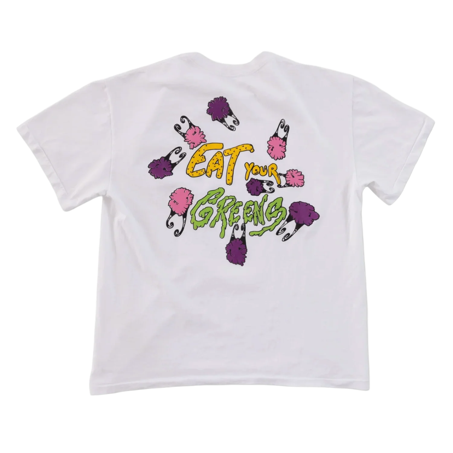 Matty Boy Anti Promo 'Eat Your Greens' White Pocket Tee - Image 2