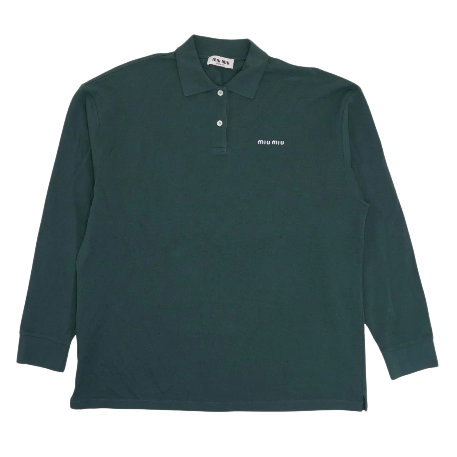 Miu Miu 'Green' Polo Longsleeve