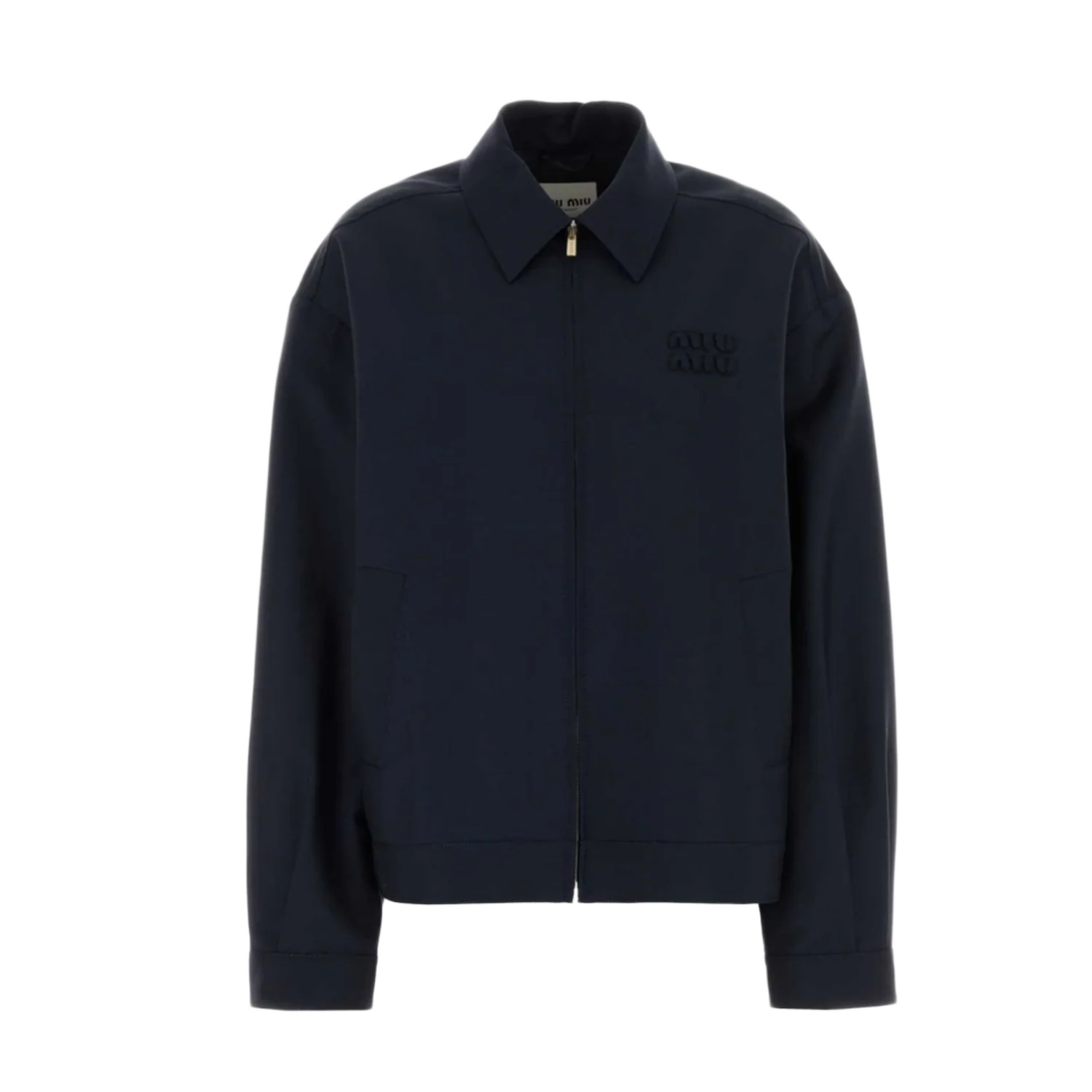 Miu Miu 'Navy Blue' Mohair Blouson Jacket