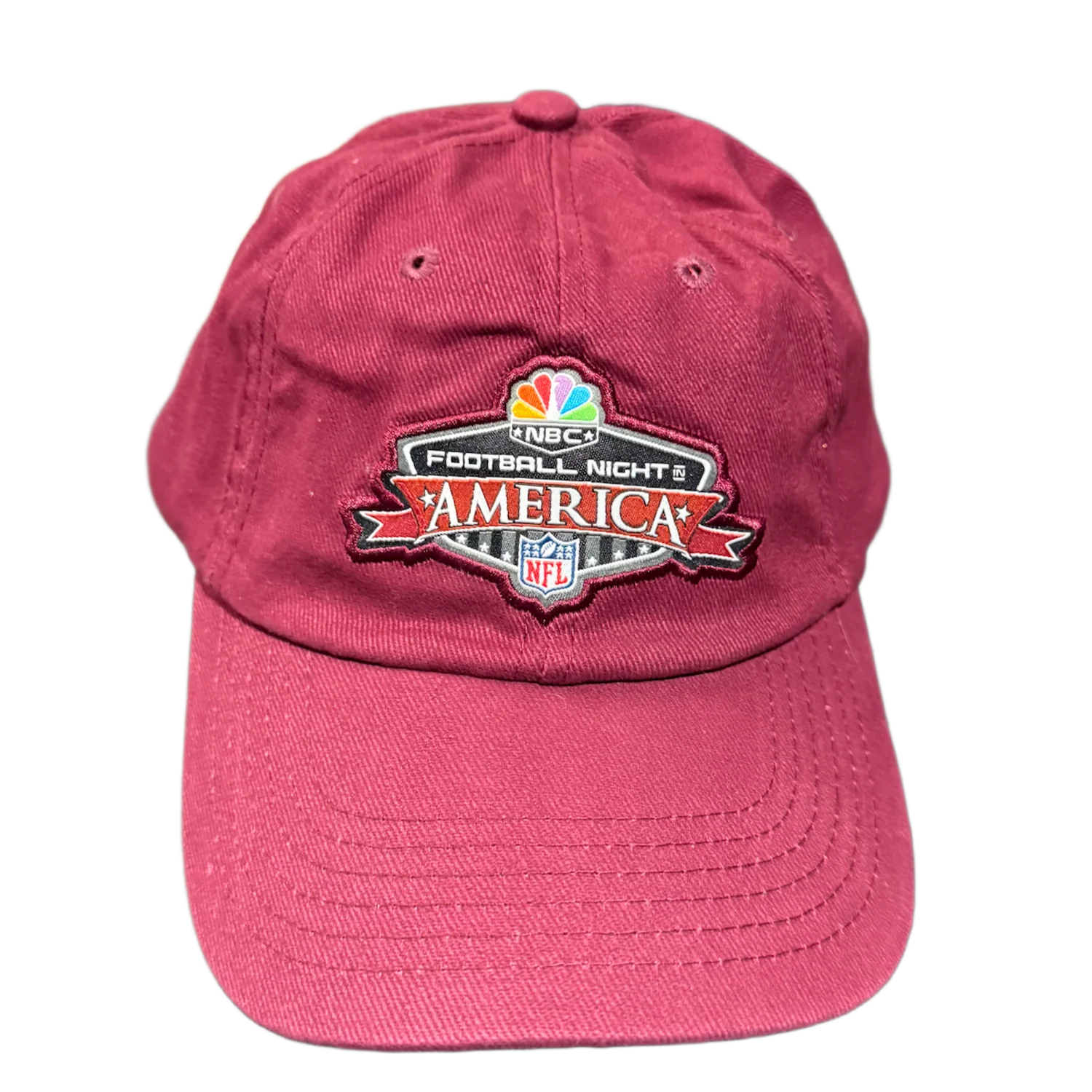 NBC 'Football Night in America' Maroon Adjustable Vintage Hat