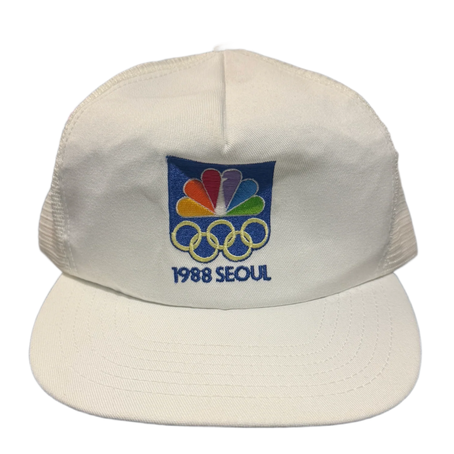 NBC 'Seoul 1988 Summer Olympics' White Vintage Trucker Hat