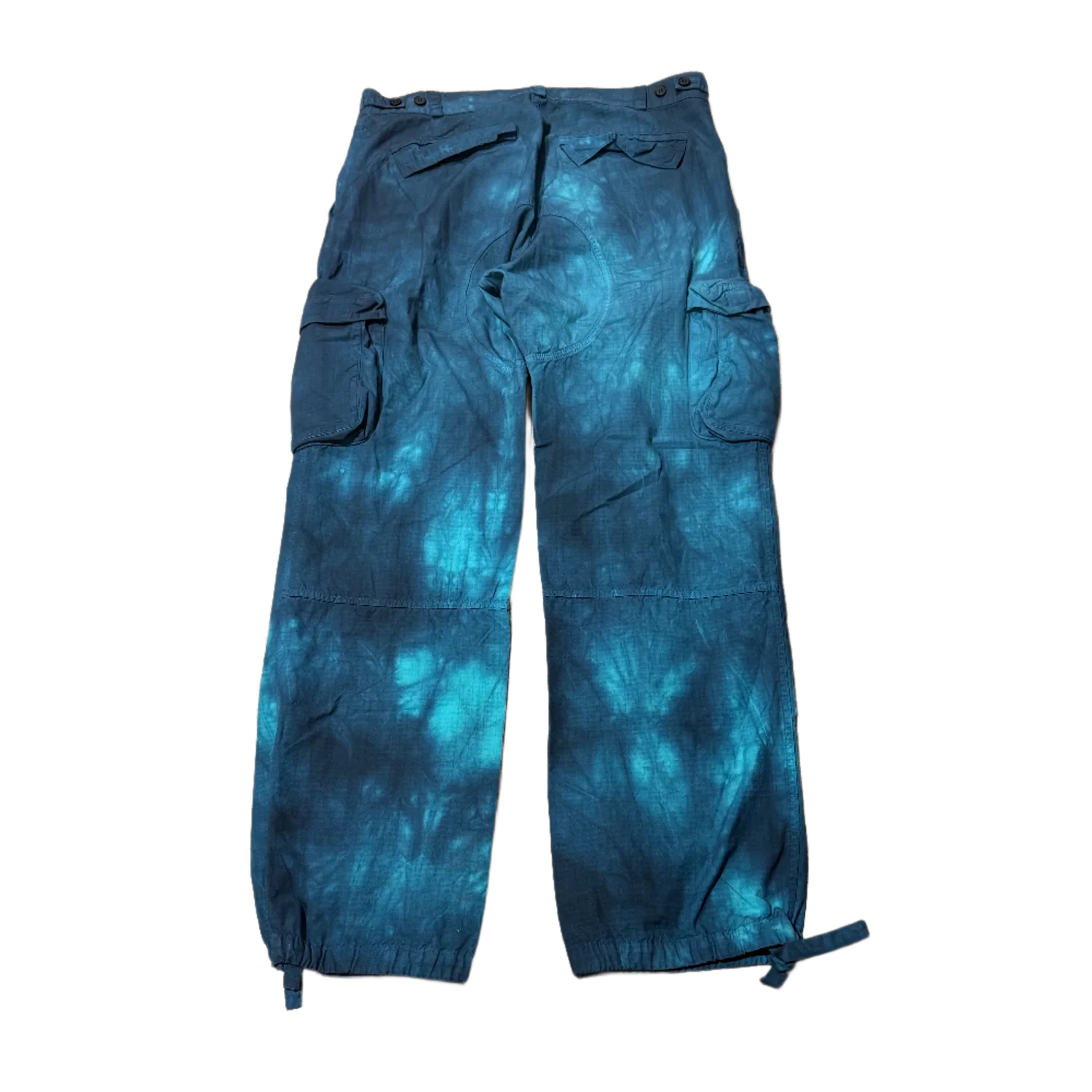 Off-White 'Blue' Tie-dye Nylon Loose Fit Pants - Image 2