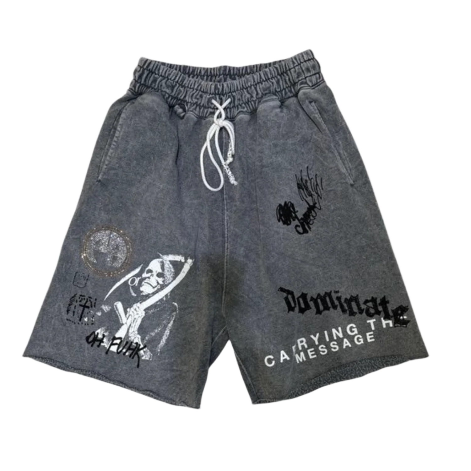 Paly 'Carrying The Message' Dark Grey Sweat Shorts