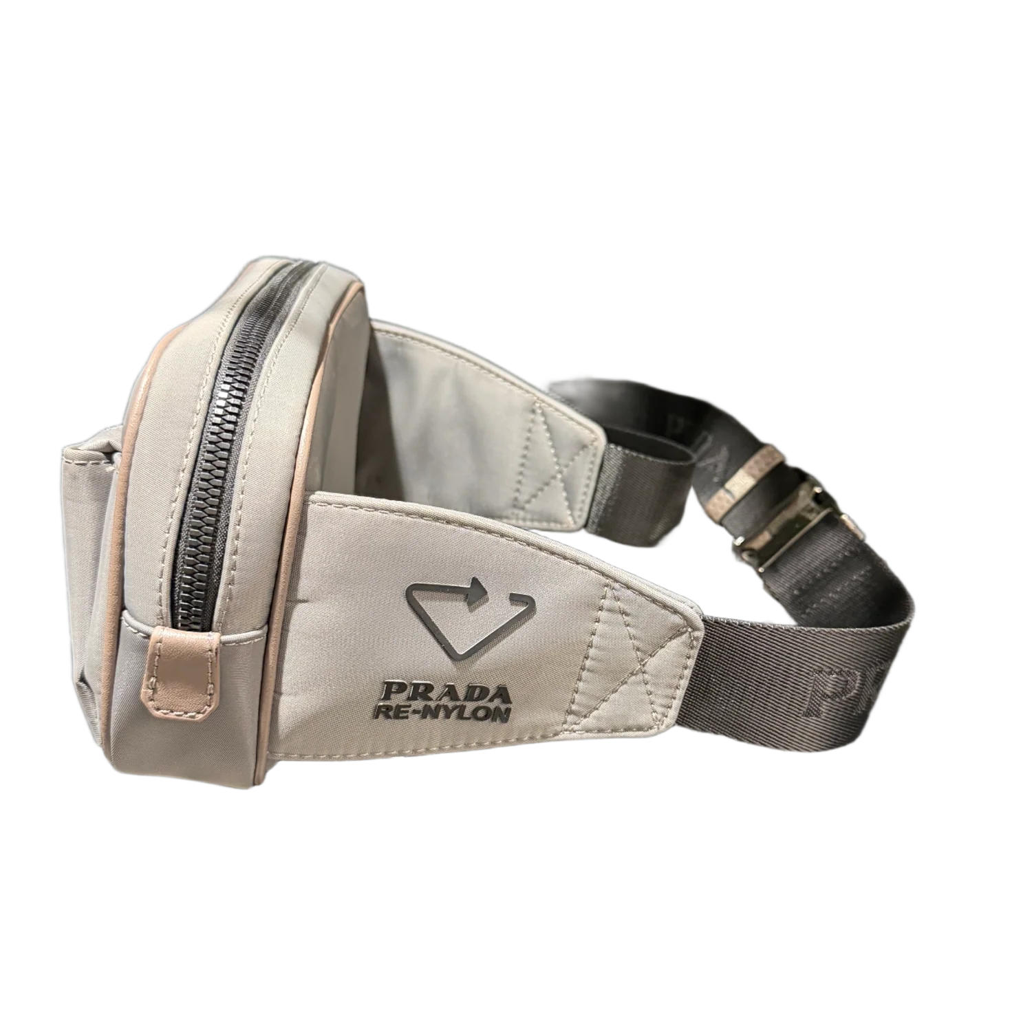 Prada 'Grey' Re-Nylon Waist Bag - Image 2
