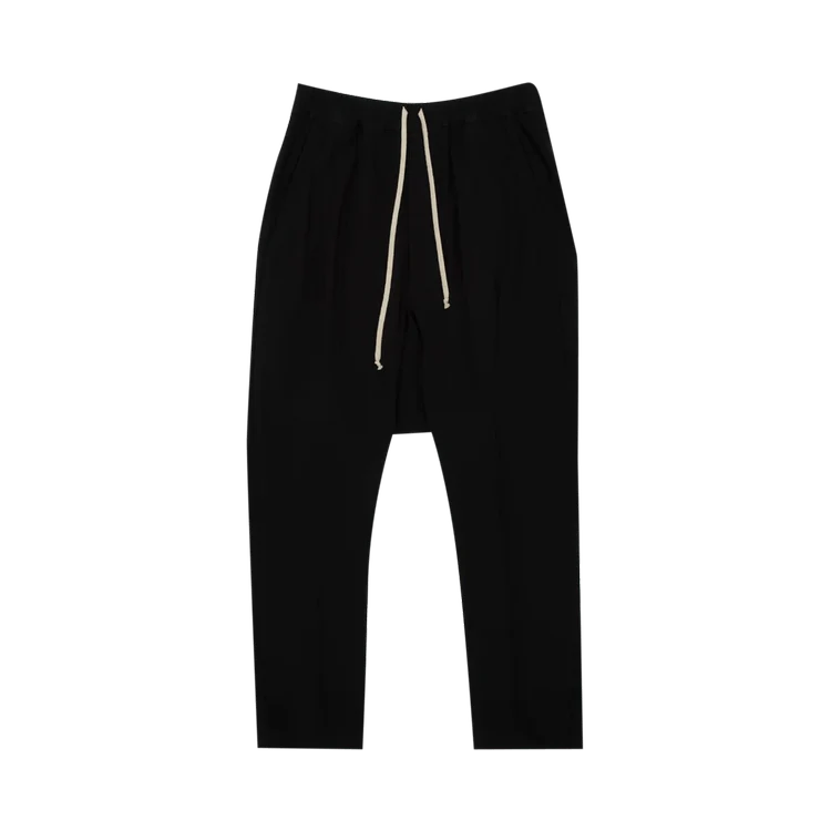 Rick Owens 'Drawstring' Black Long Pants