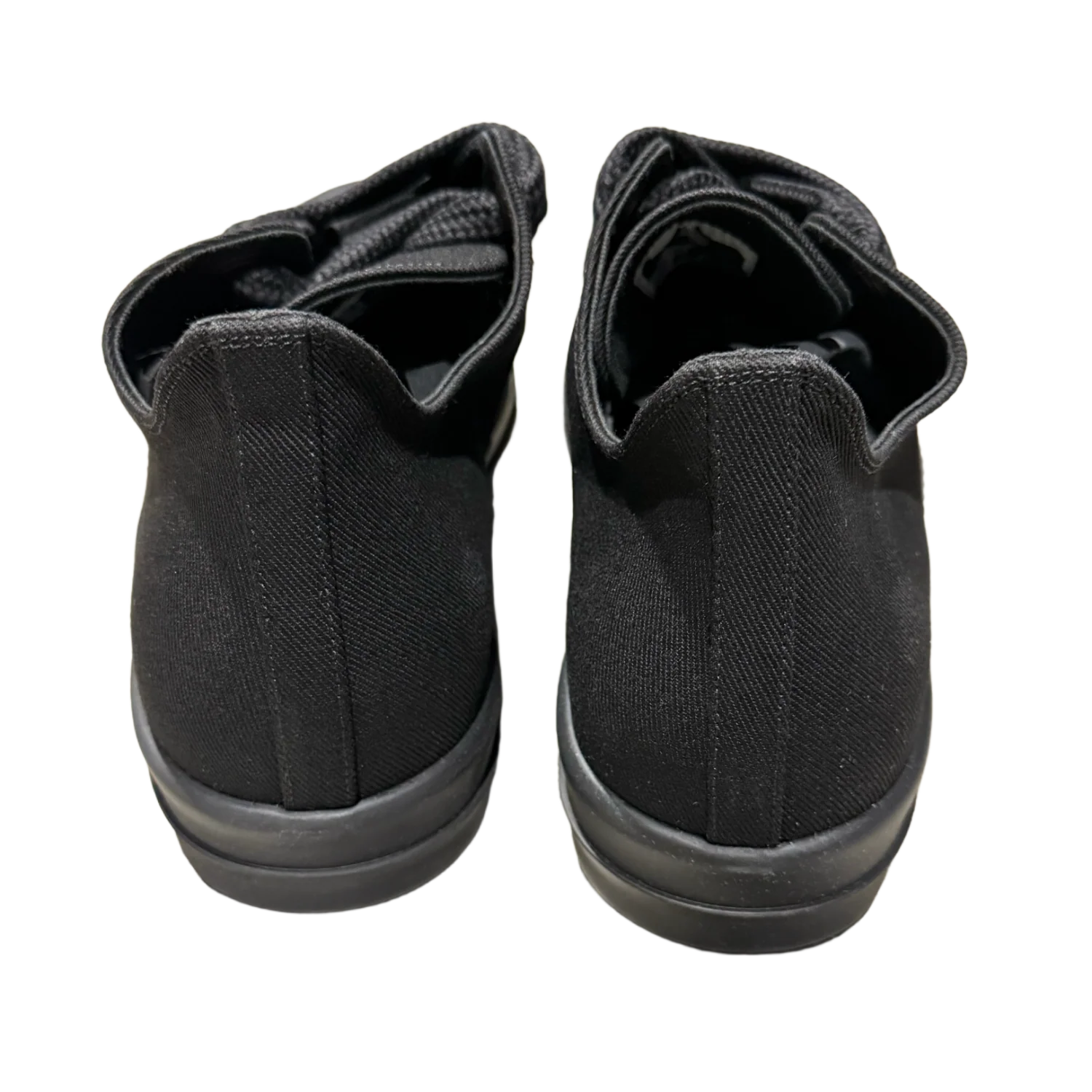 Rick Owens DRKSHDW 'All Black' Canvas Jumbo Lace Low Sneakers - Image 2