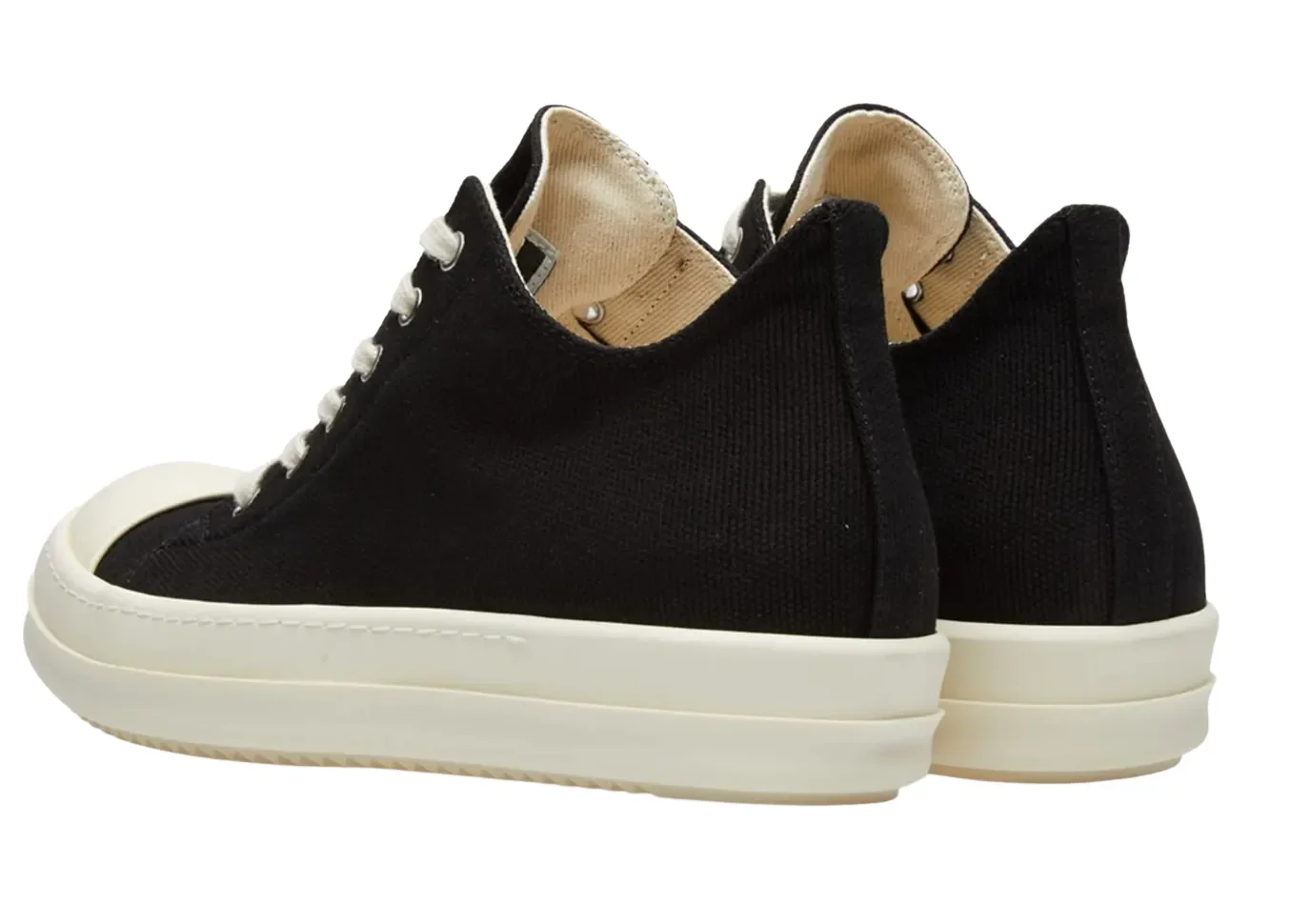Rick Owens DRKSHDW 'Black Canvas Low' Black - Image 2