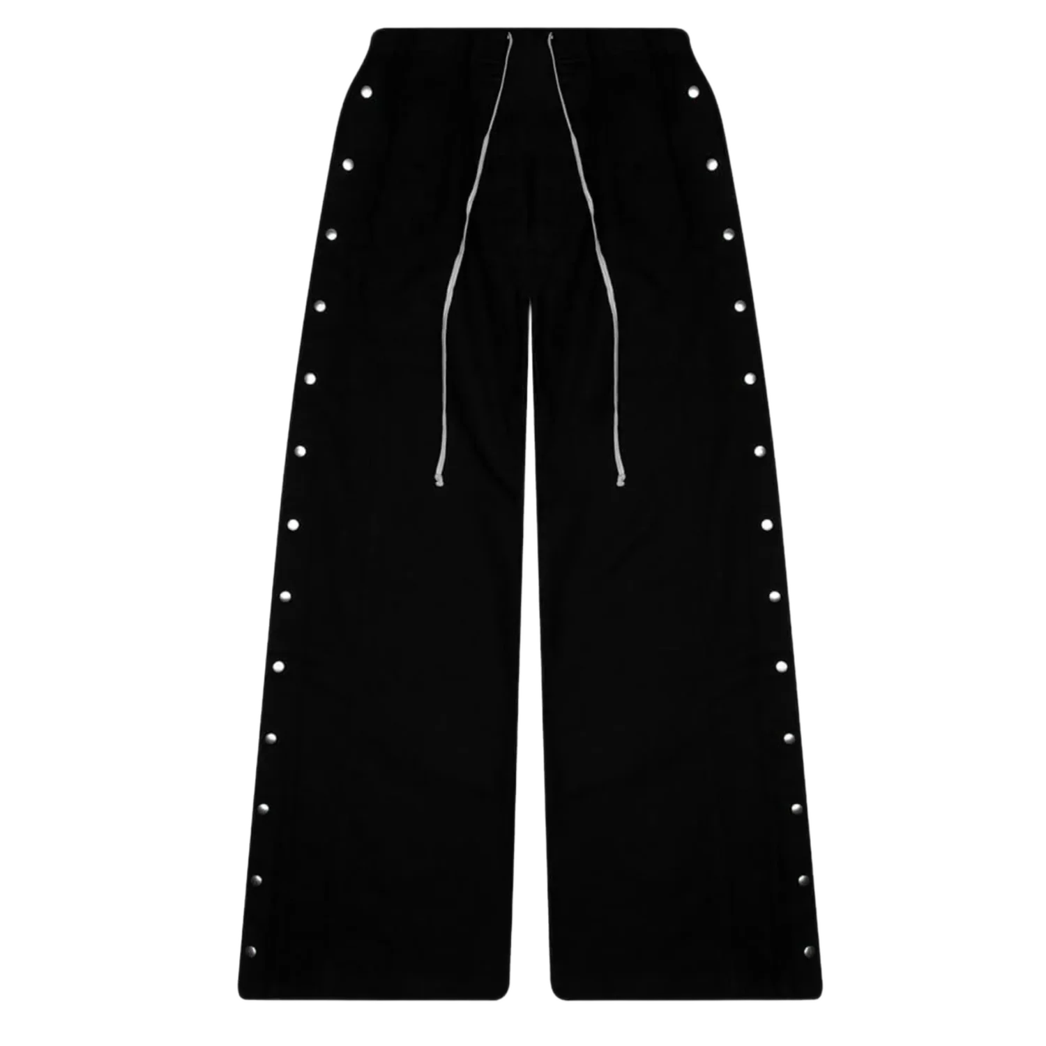 Rick Owens DRKSHDW Cotton Canvas 'Wide Pusher' Black Pants