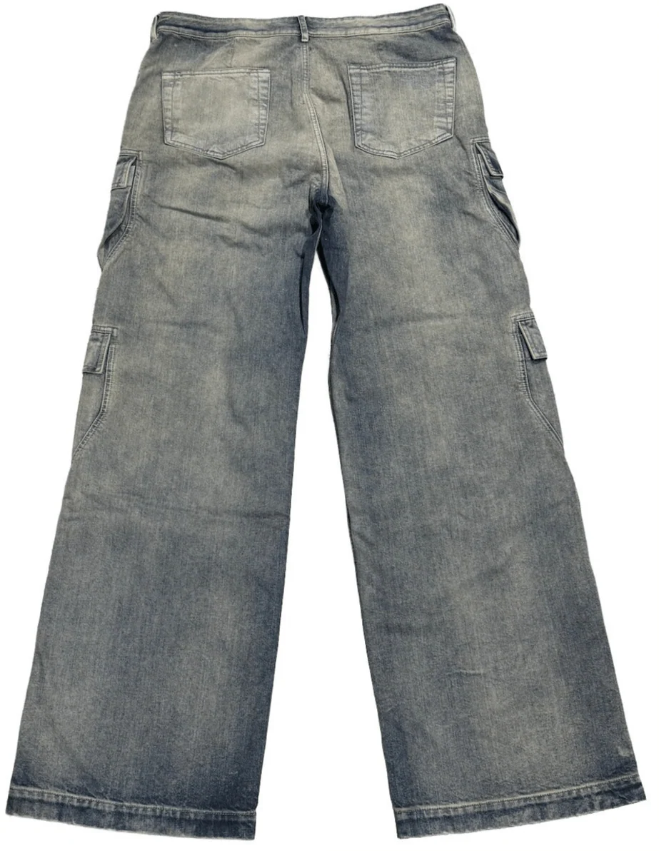 Rick Owens DRKSHDW 'Mineral Pearl' Double Cargo Jeans - Image 2