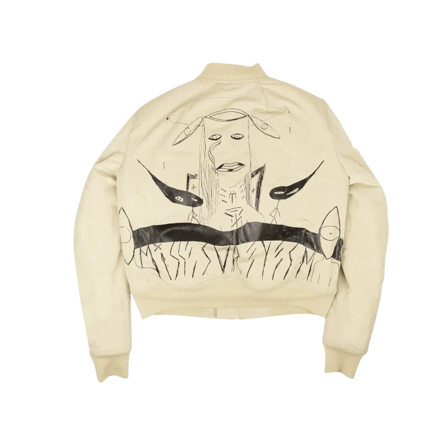 Rick Owens DRKSHDW 'Strobe Beige' Flight Bomber Jacket - Image 2