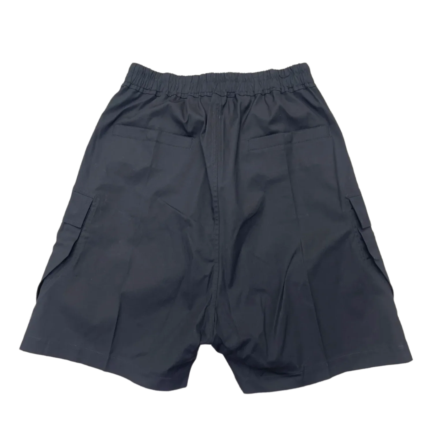 Rick Owens 'Polyester' Black Cargobela Shorts - Image 2