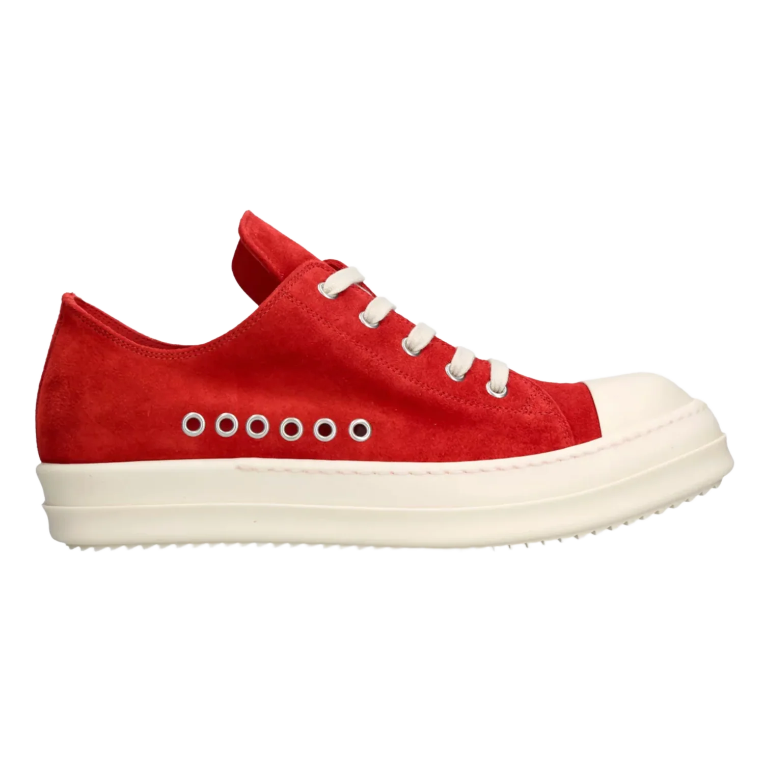 Rick Owens 'Red Suede' Extreme Low Sneakers