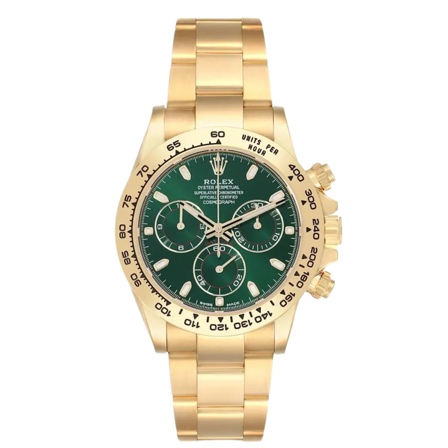 Rolex Cosmograph Daytona 2018 Green Dial John Mayer 18kt Gold Men's Watch 116508-0013-PO