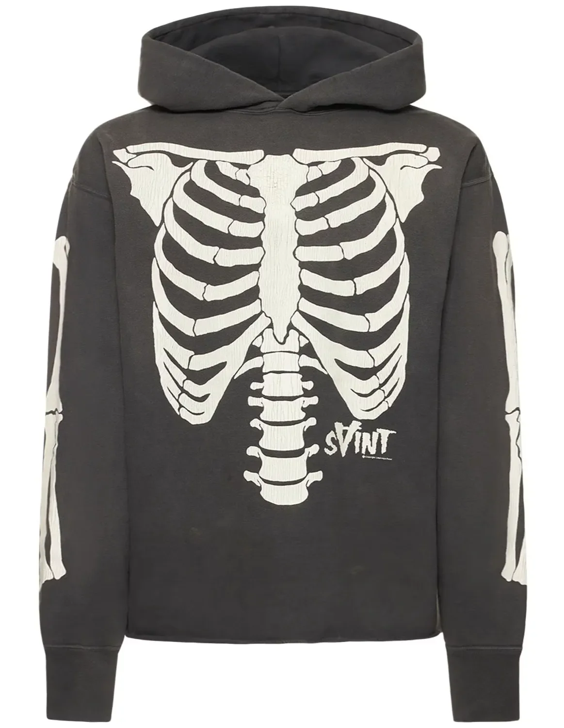 Saint Michael x Vlone 'Skeleton' Black Hoodie