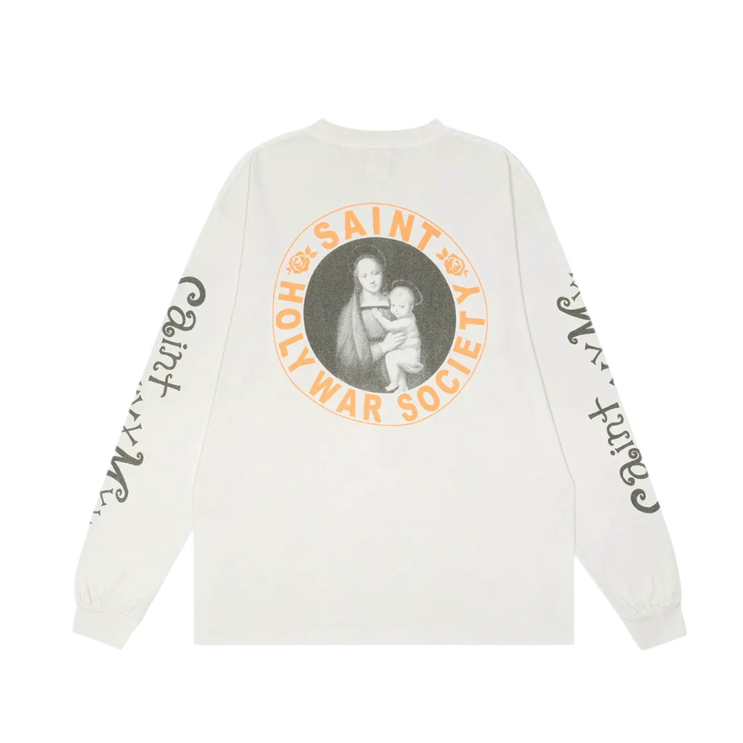 Saint Mxxxxxx 'Pink Heart' White Longsleeve - Image 2