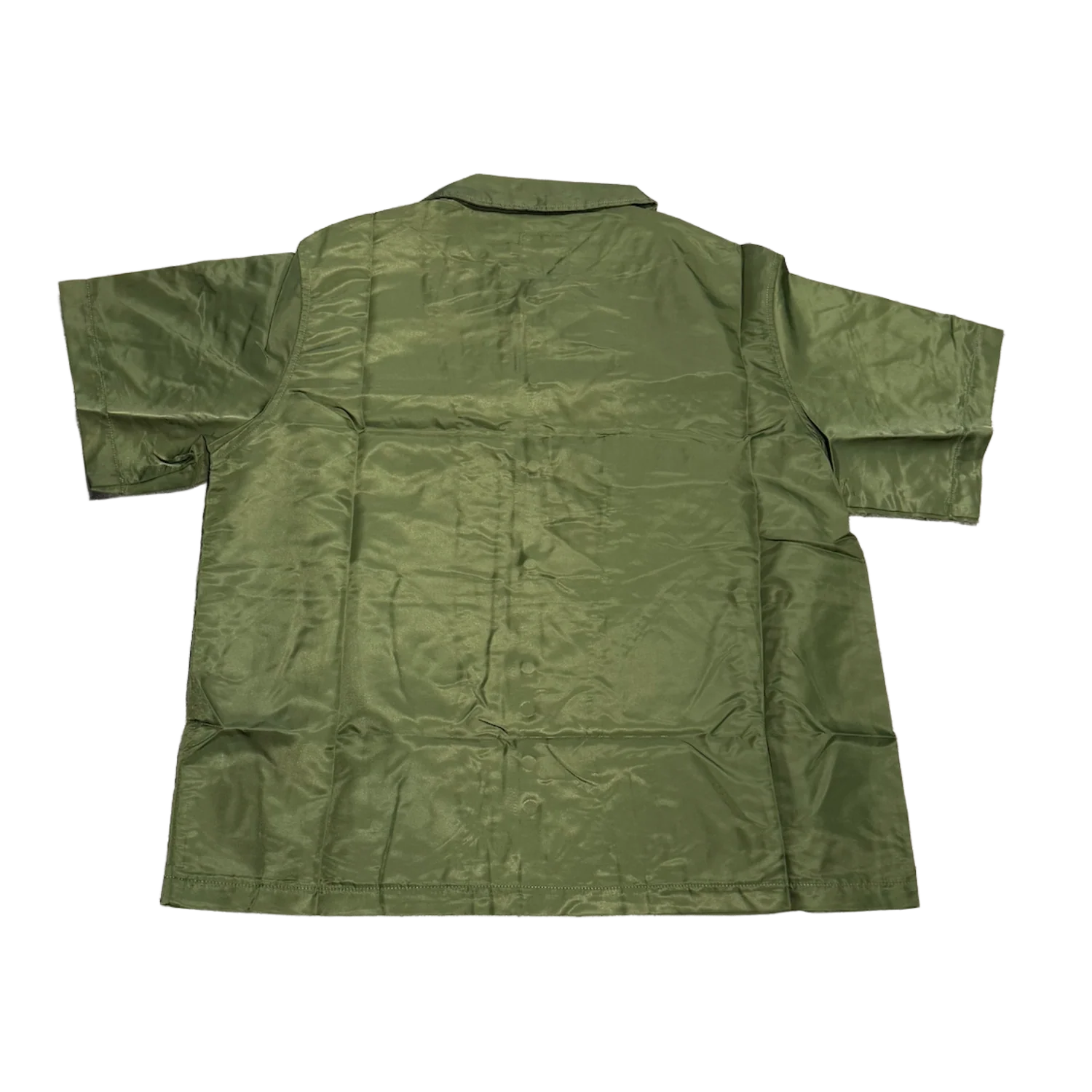 Saint Vanity 'Green' Nylon Button Up Top - Image 2