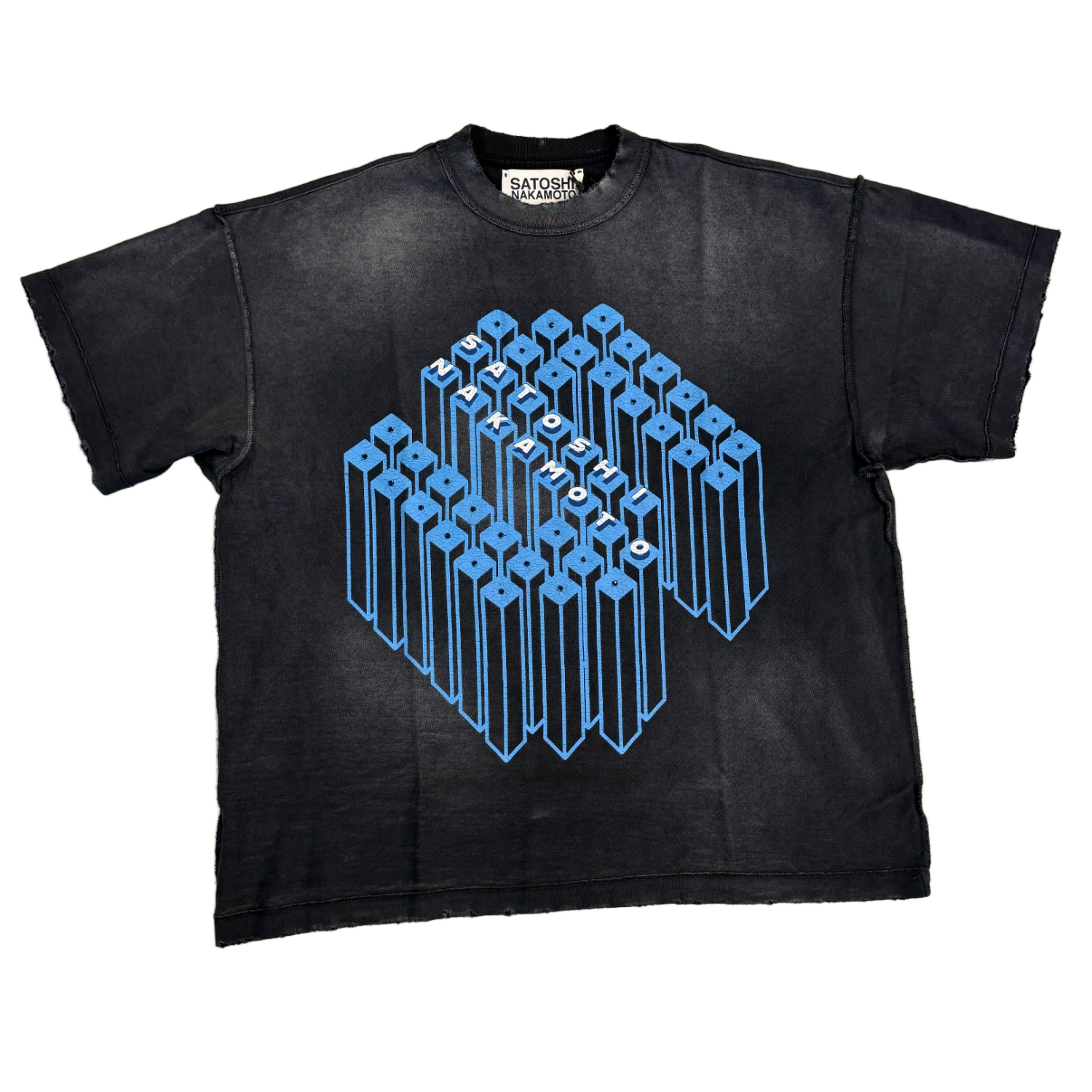 Satoshi Nakamoto 'Gridlock' Black Tee