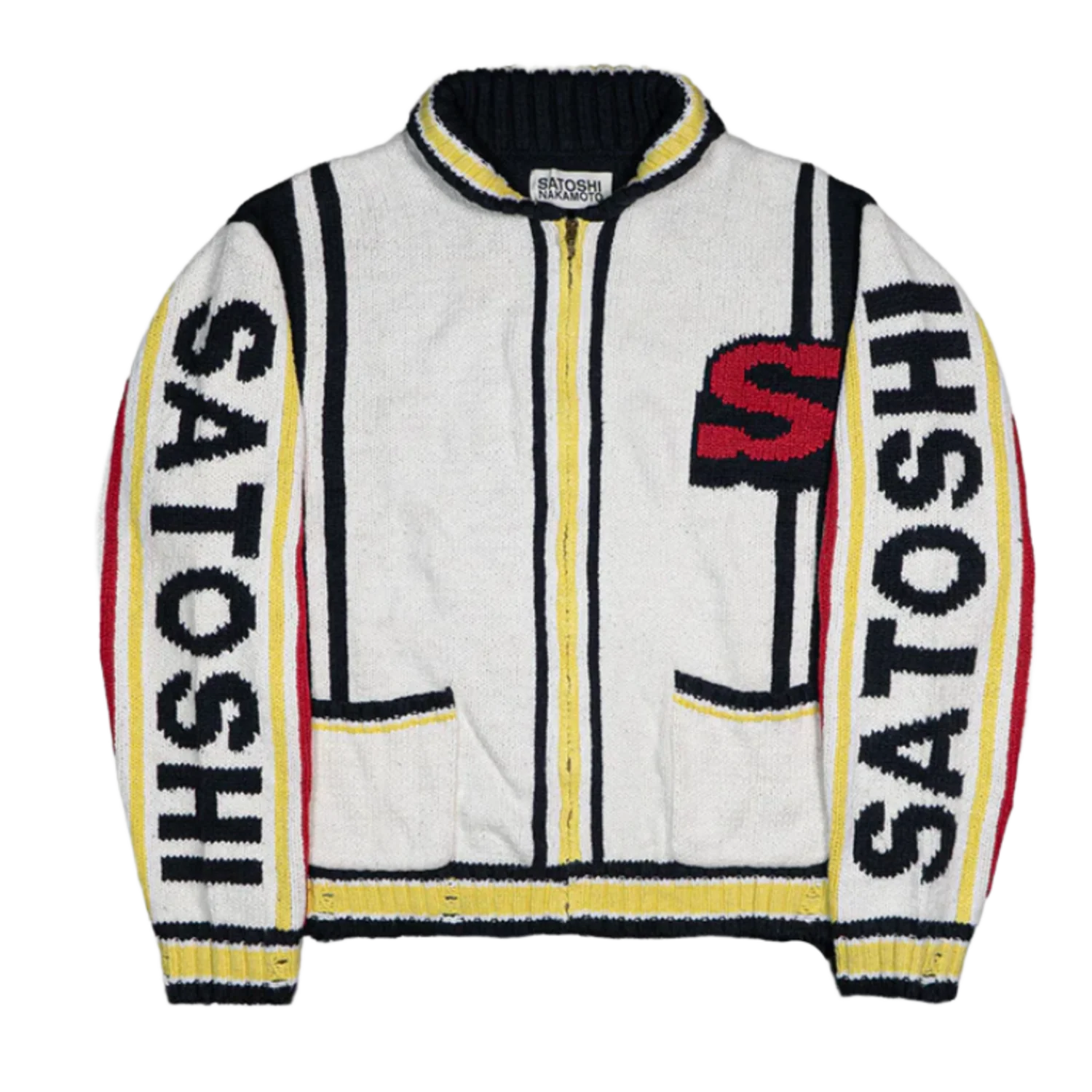 Satoshi Nakamoto 'Memory' Varsity Cardigan