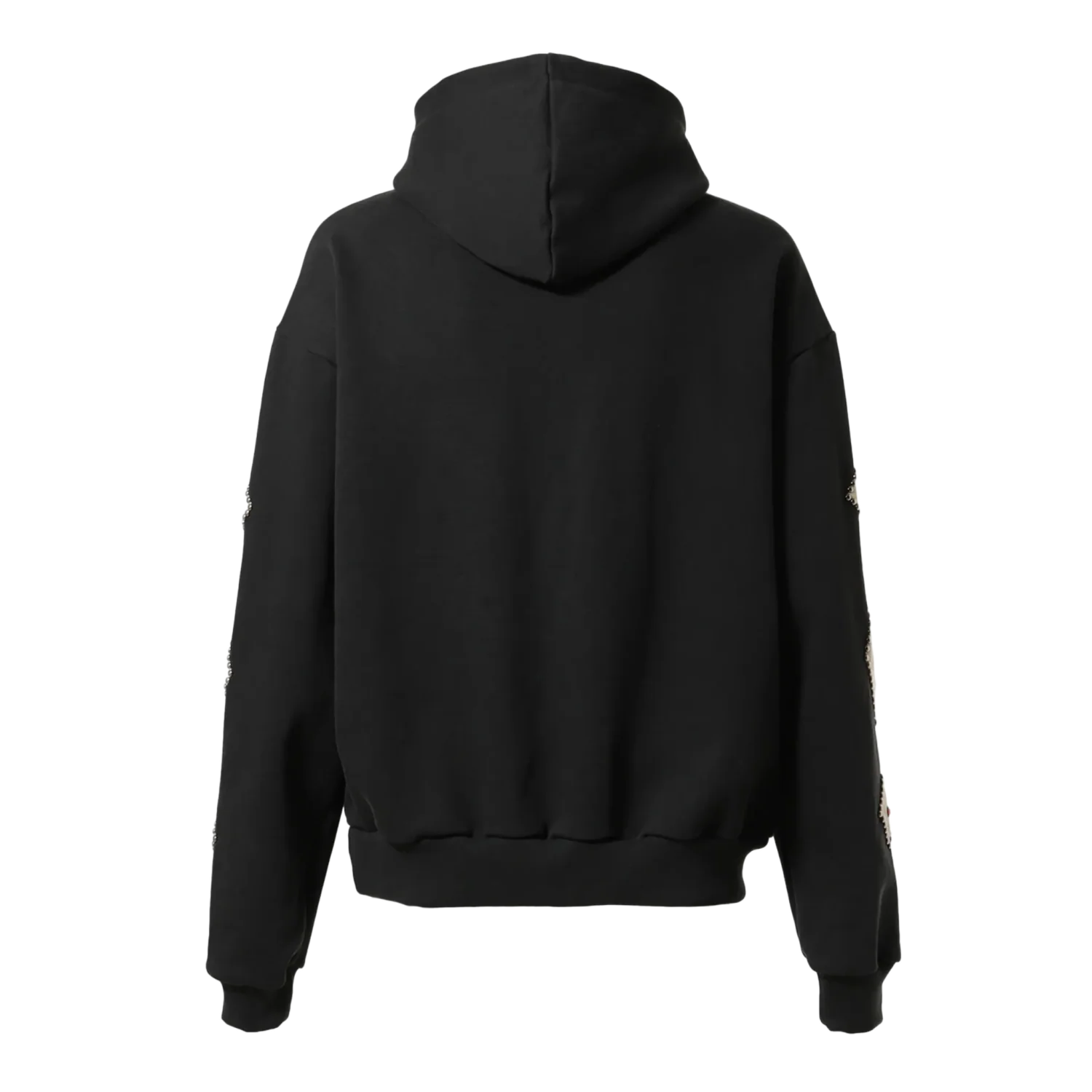 Satoshi Nakamoto 'Studded Logo' Black Hoodie - Image 2