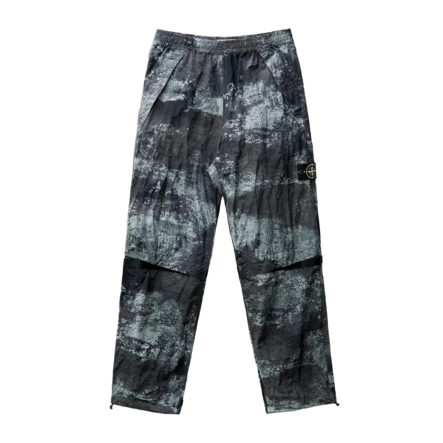 Stone Island 'Black/Grey' Dissolving Camo Loose Fit Nylon Pants