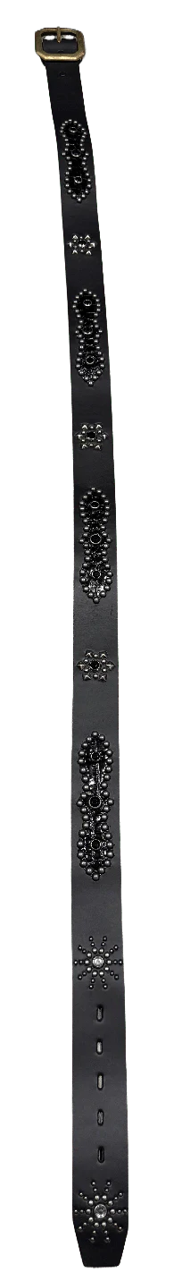 Studded 'Black Scale Sun Gem' Black Belt - Image 2