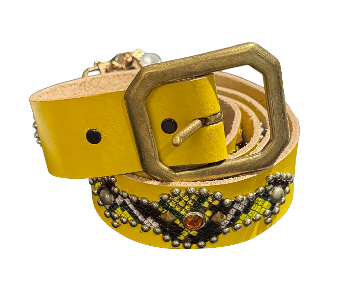 Studded 'Multi Color Snakeskin Arrow / Sun Gem