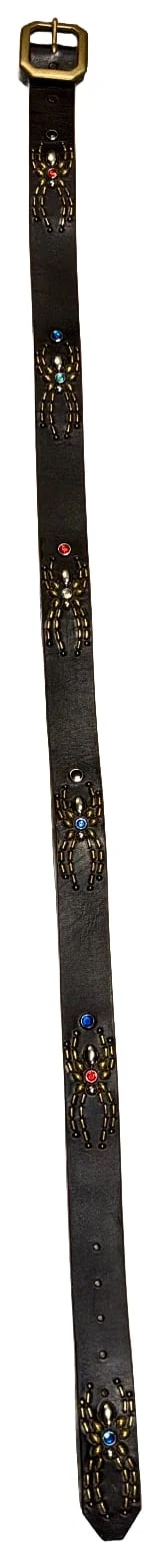 Studded 'Multicolor Spider Gem' Black Belt - Image 2